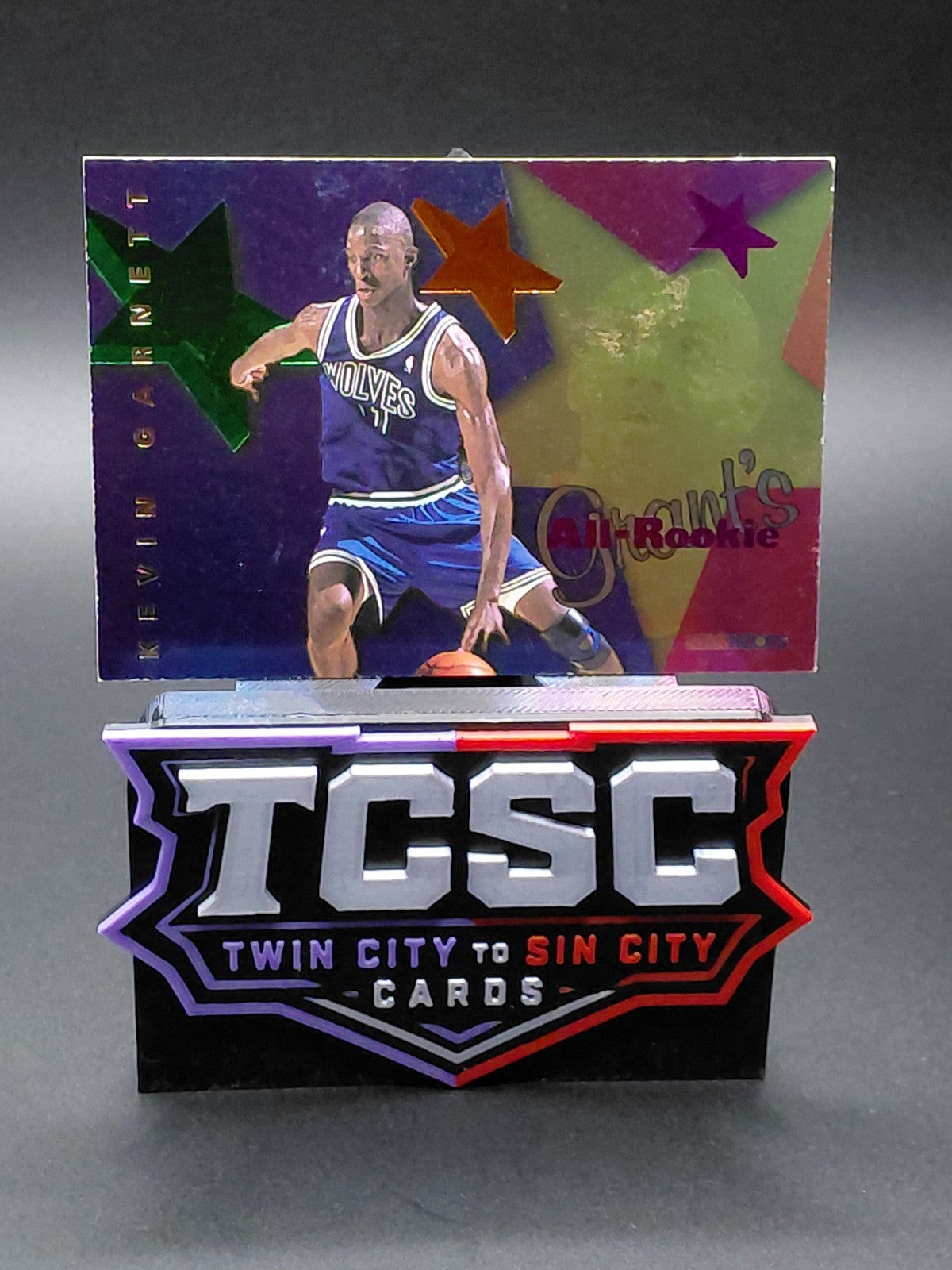 1995-96 NBA Hoops - Grant's All-Rookies Kevin Garnett #AR6 (RC)