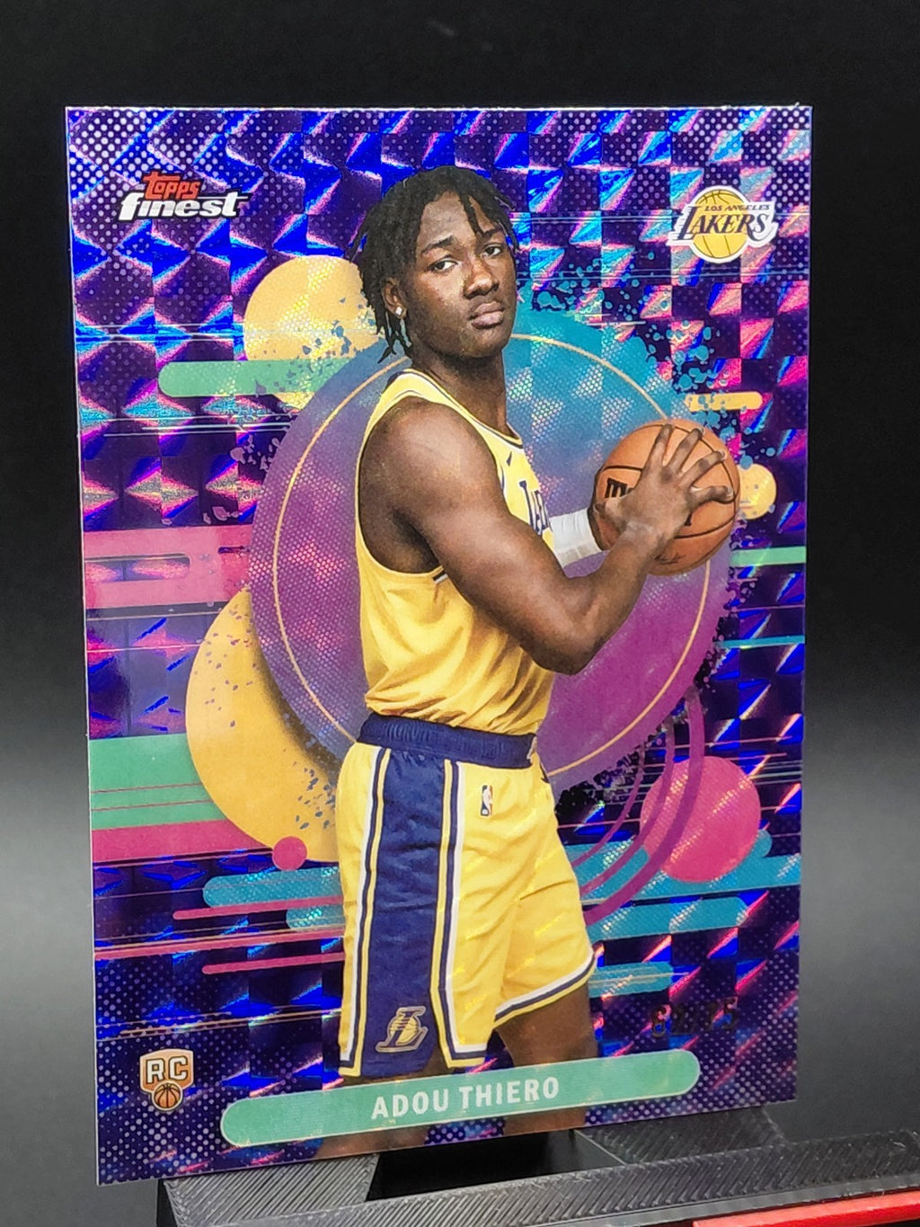 2025-26 Topps Finest - Uncommon Adou Thiero #125 Purple Geometric Refractor /75