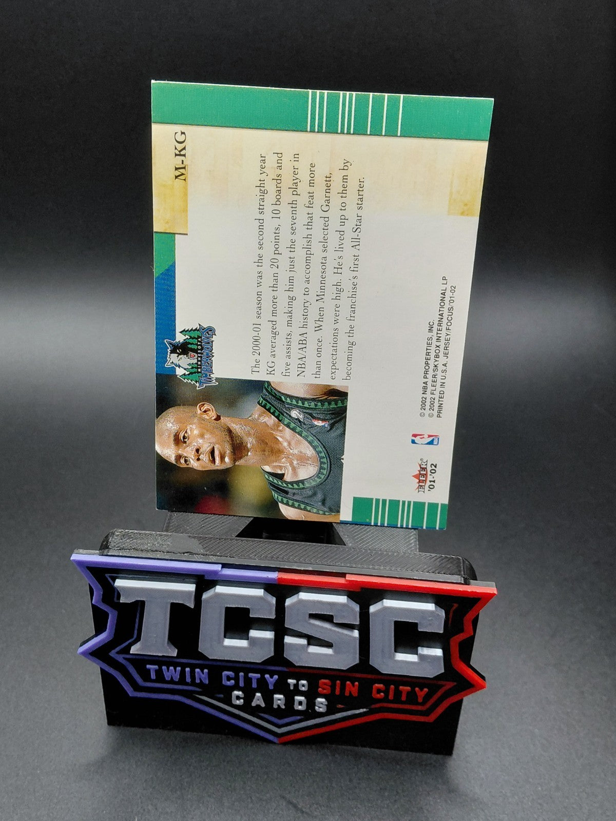 2001-02 Fleer Focus Jersey Edition - Materialistic Away Kevin Garnett #M-KG
