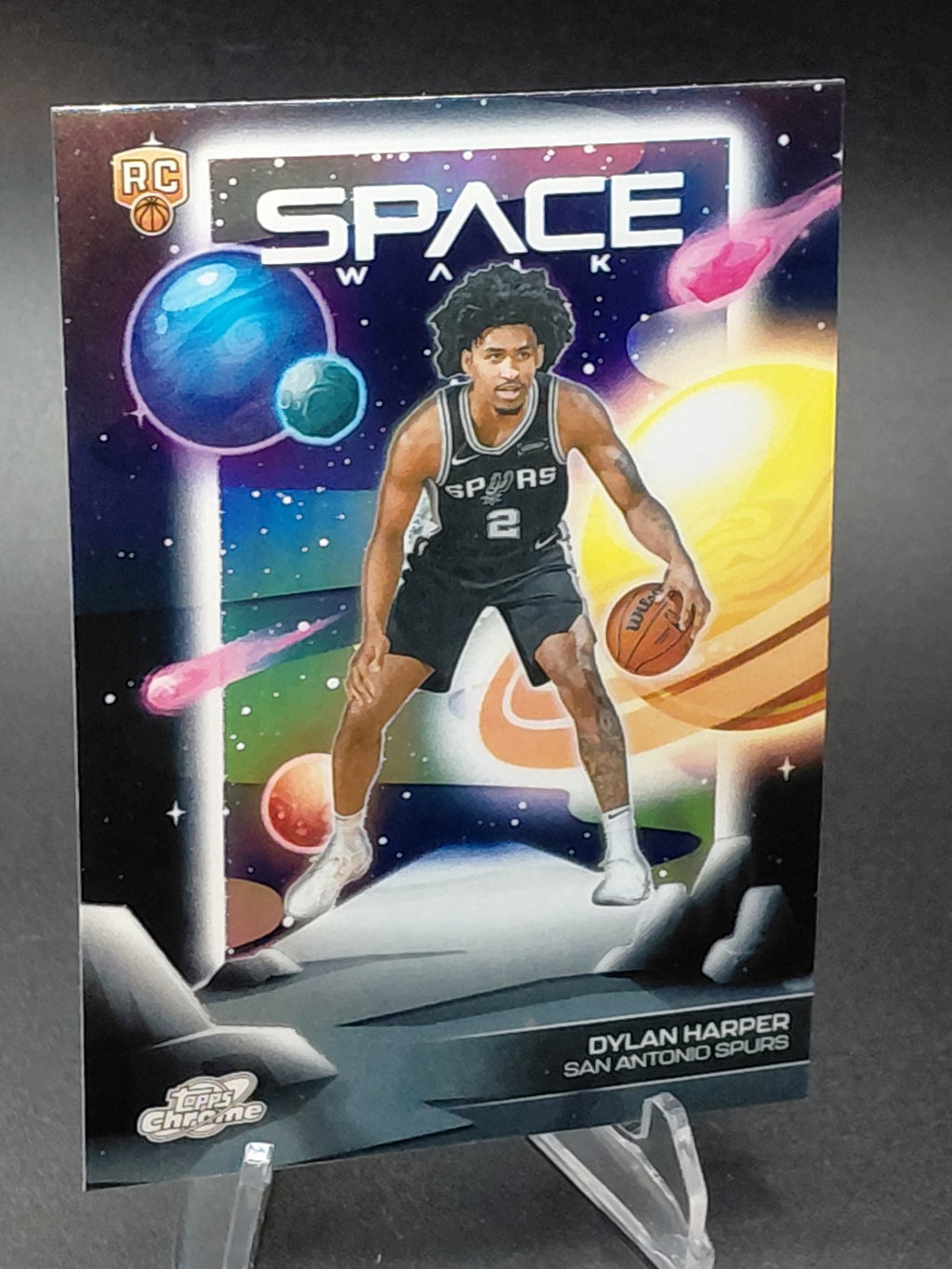 2025-26 Topps Cosmic Basketball Space Walk Dylan Harper #SW-7 (RC)