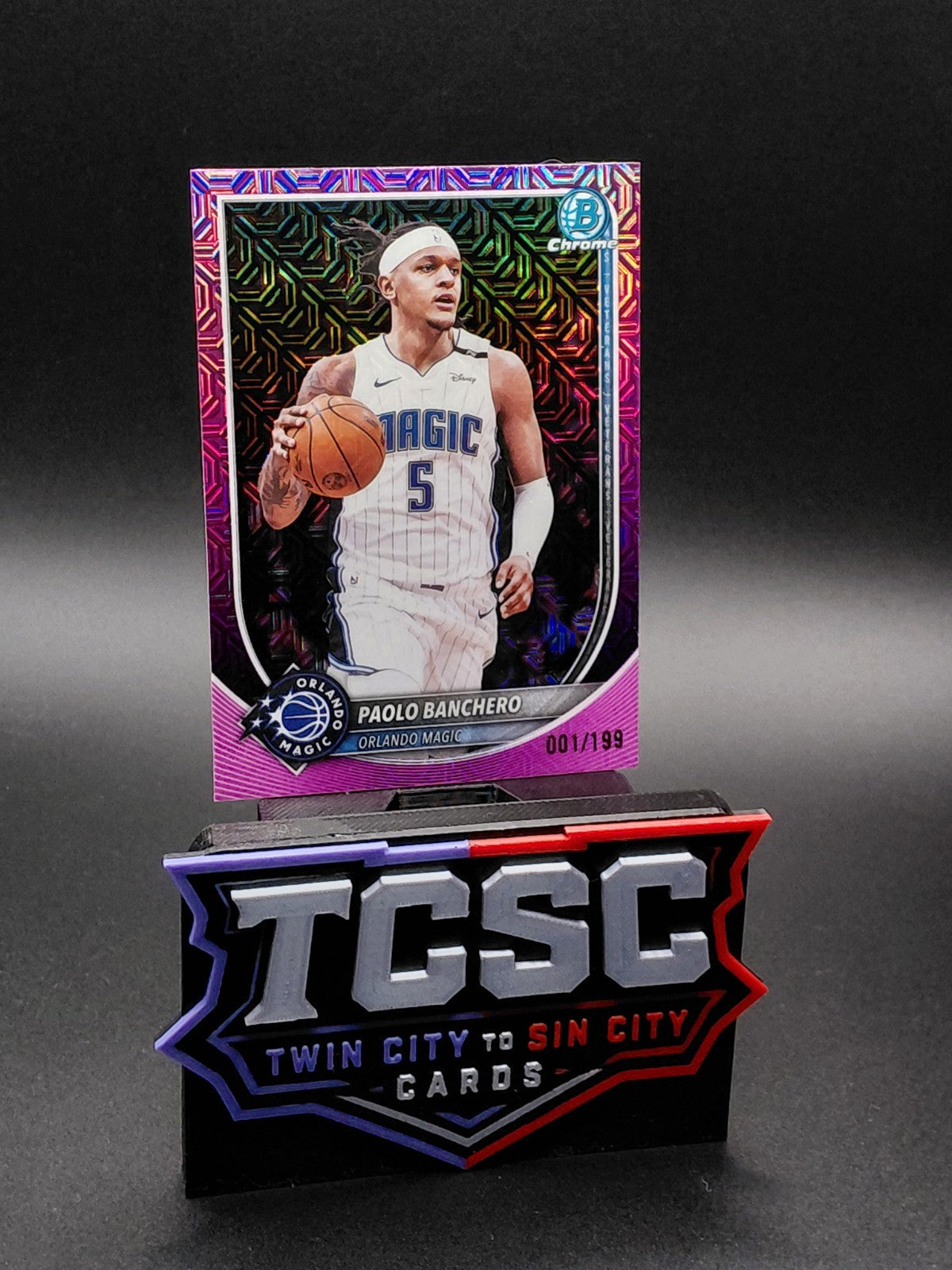 2025-26 Bowman - Chrome Paolo Banchero #BCV-94 Pink Mojo Refractor /199