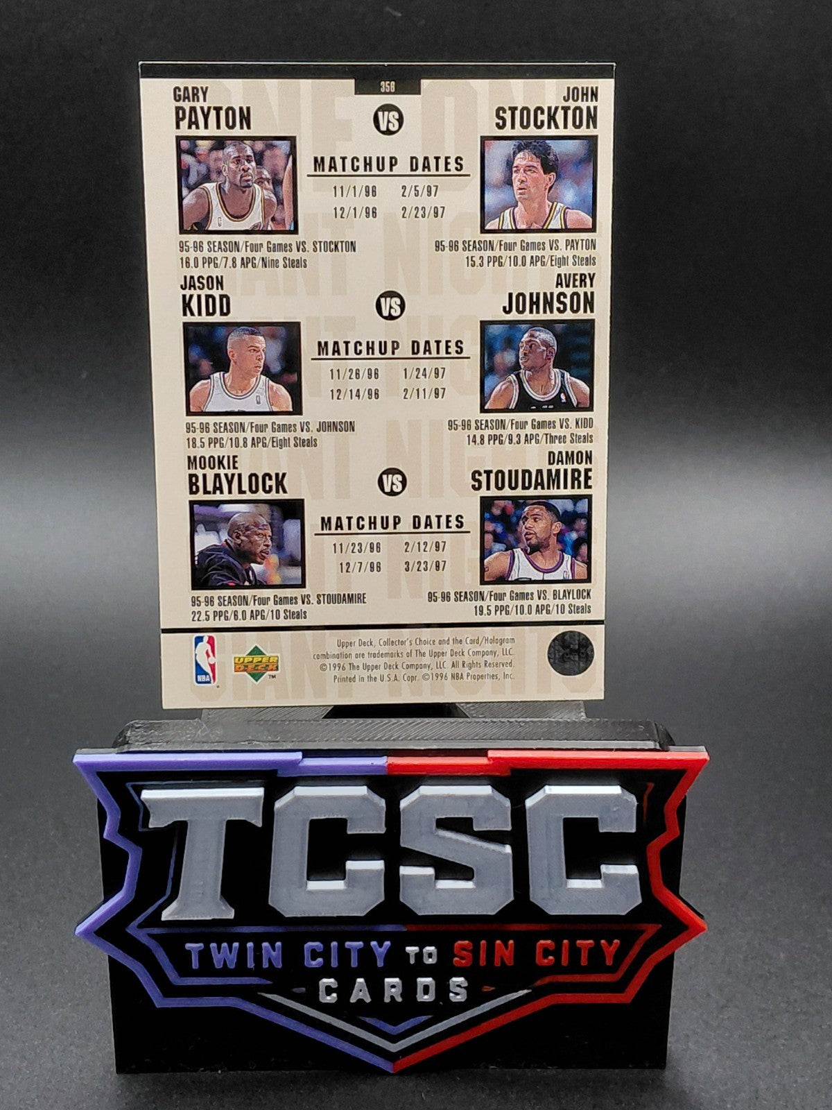1996-97 Upper Deck Collector's Choice - One on One Michael Jordan, Anfernee...