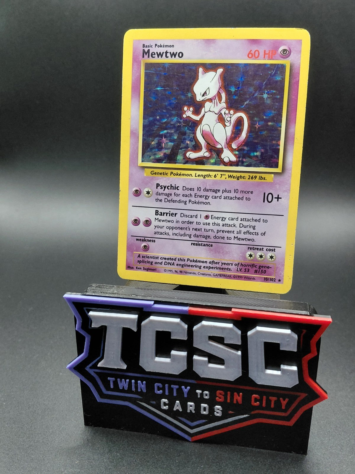 Pokémon TCG Mewtwo Base Set 10/102 Holo 1999-2000 Wizards Base Set