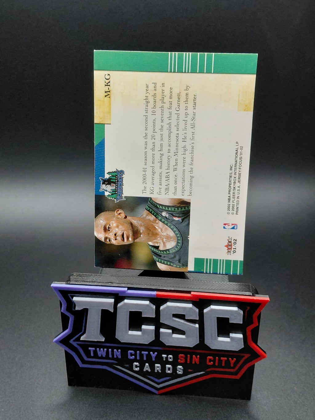 2001-02 Fleer Focus Jersey Edition - Materialistic Away Kevin Garnett #M-KG