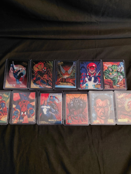 1995 Fleer Ultra Spider-Man Marvel Card Lot (11) Carnage Venom Spider-Man