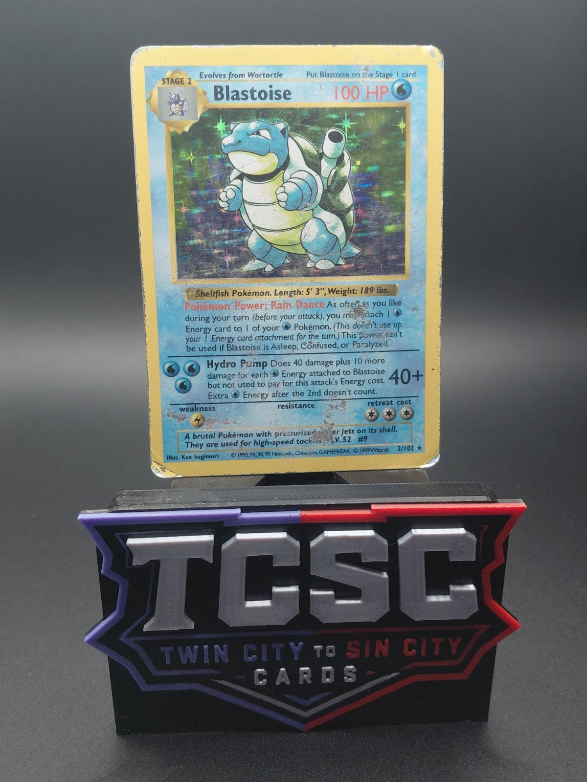 Blastoise 002/102 Base Set (Shadowless) Holo