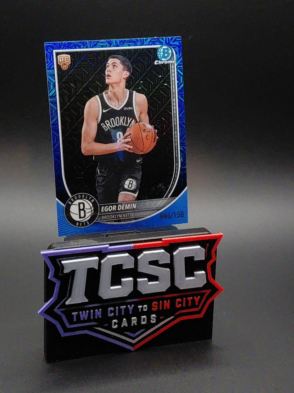 2025-26 Bowman - Chrome Egor Demin #BCV-8 Blue Refractor /150 (RC)