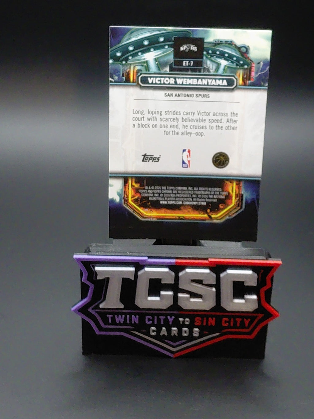 2025-26 Topps Cosmic Chrome - Extraterrestrial Talent Victor Wembanyama #ET-7