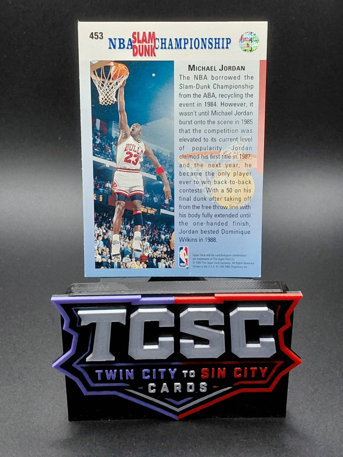 1992-93 Upper Deck - Michael Jordan #453 1987, 1988 Two-Time Champion