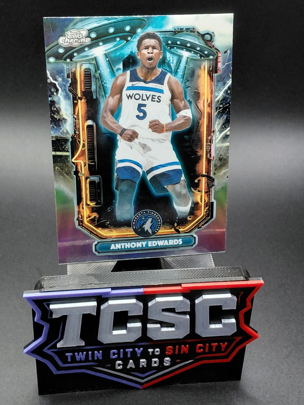 2025-26 Topps Cosmic Chrome - Extraterrestrial Talent Anthony Edwards #ET-2...