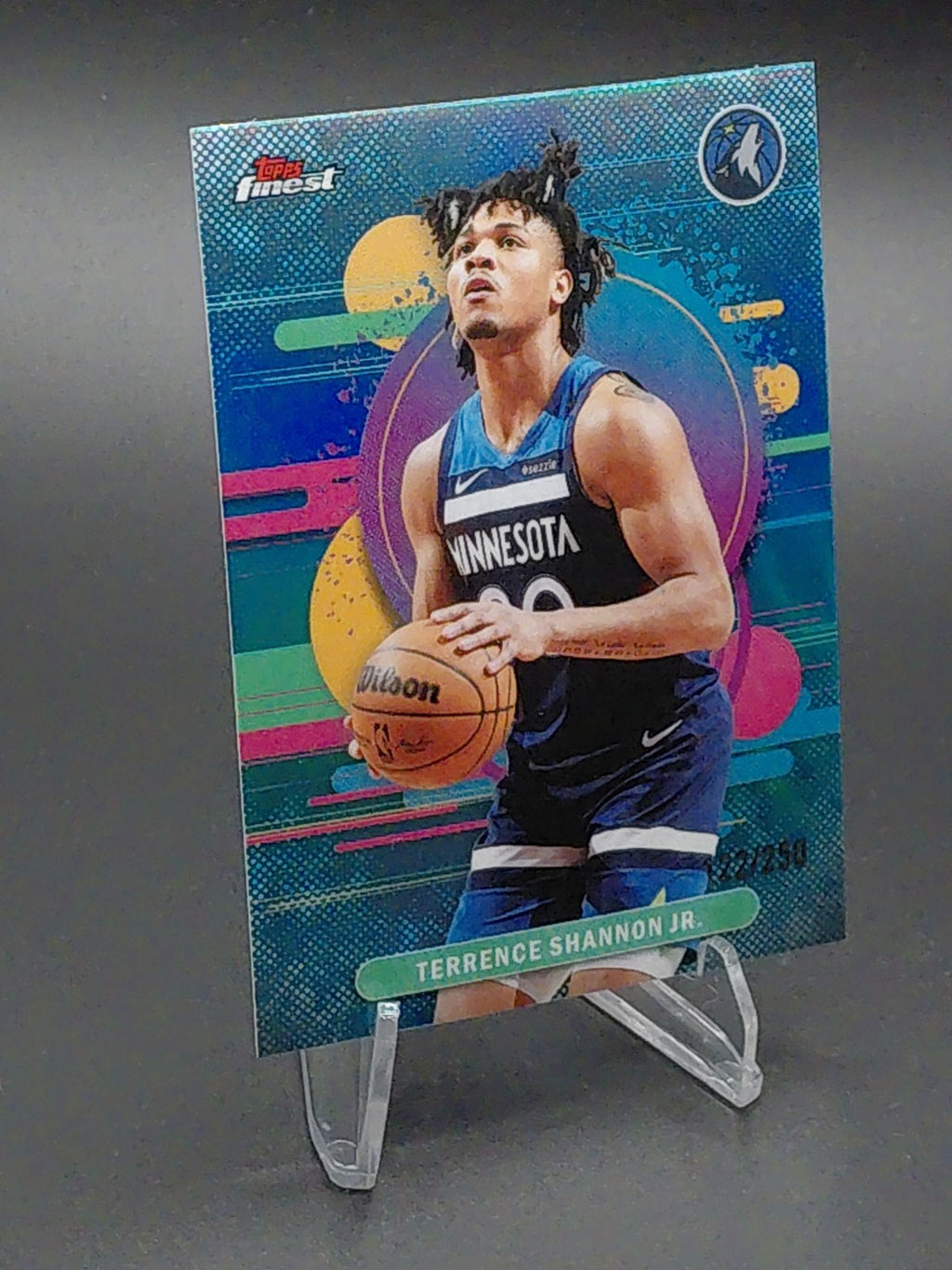 2025-26 Topps Finest Terrence Shannon Jr. Aqua Refractor #/250 159