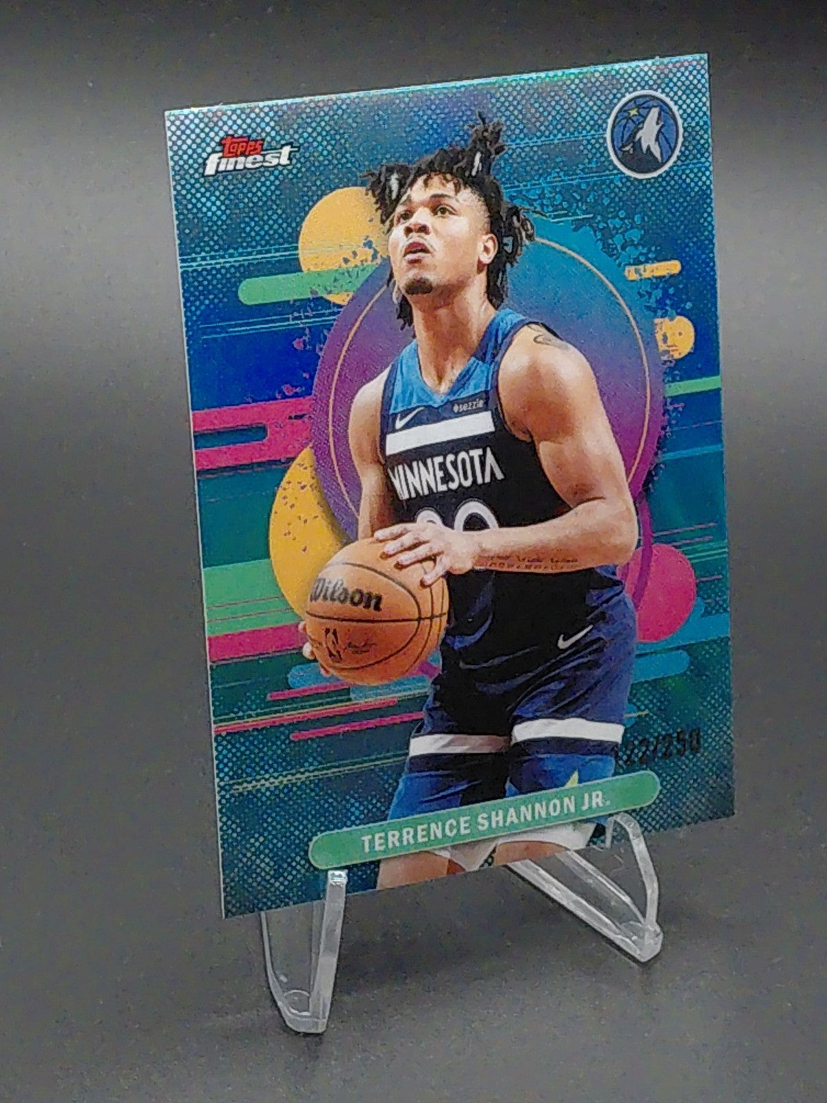 2025-26 Topps Finest Terrence Shannon Jr. Aqua Refractor #/250 159