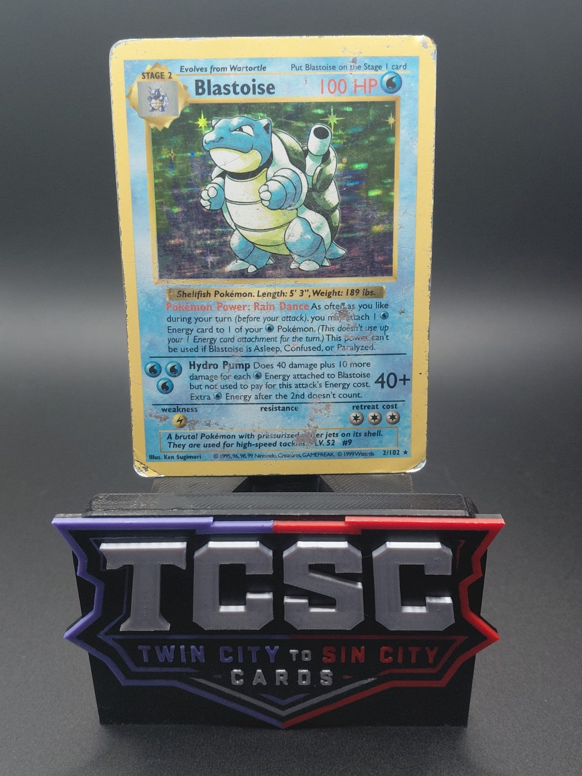 Blastoise 002/102 Base Set (Shadowless) Holo