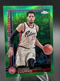 Tobias Harris 2025-26 Topps Chrome Green Refractor #6 89/99 Pistons NBA