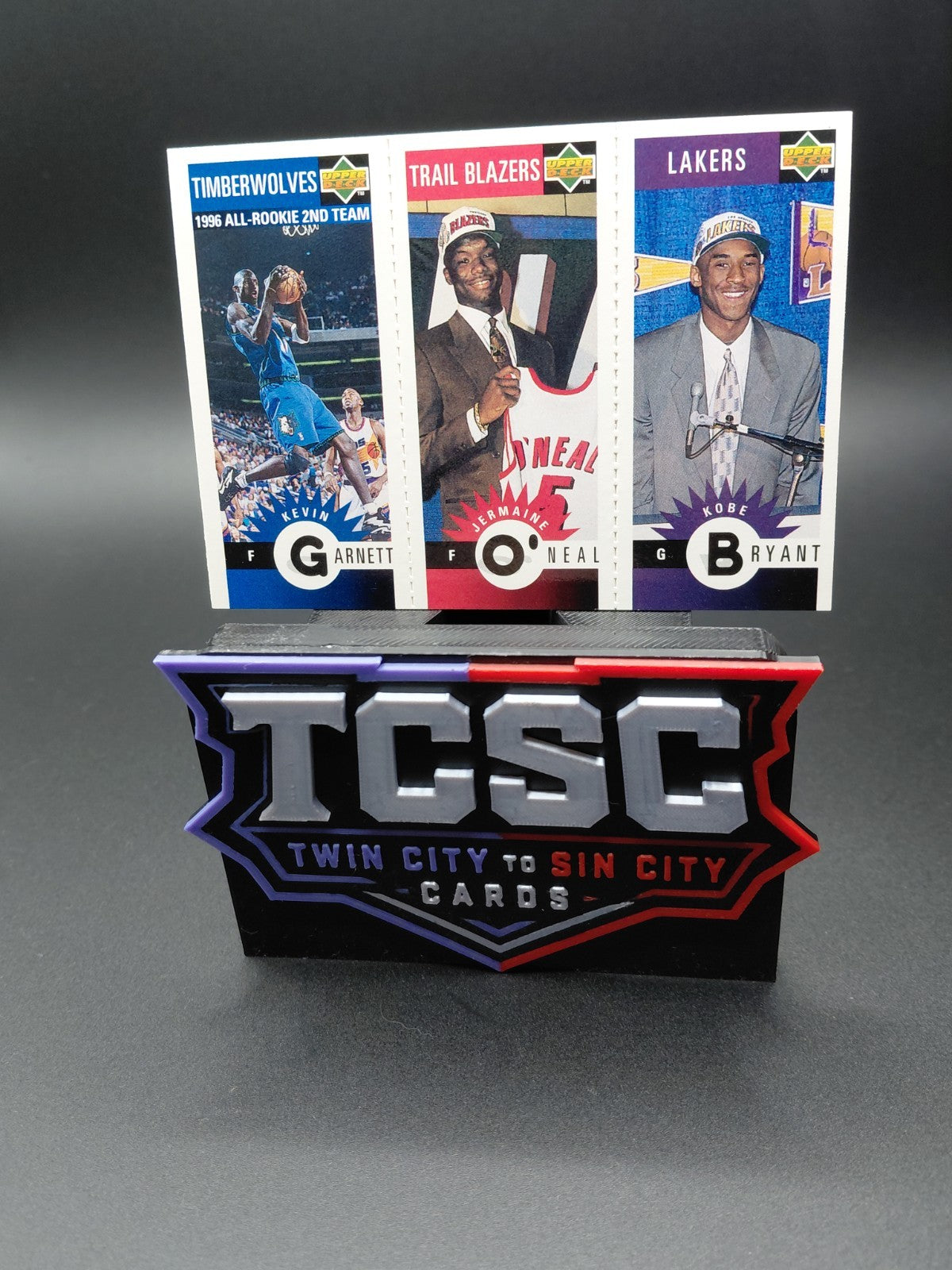 1996-97 Upper Deck Collector's Choice - Mini-Card Panels Kobe Bryant, KG, JO