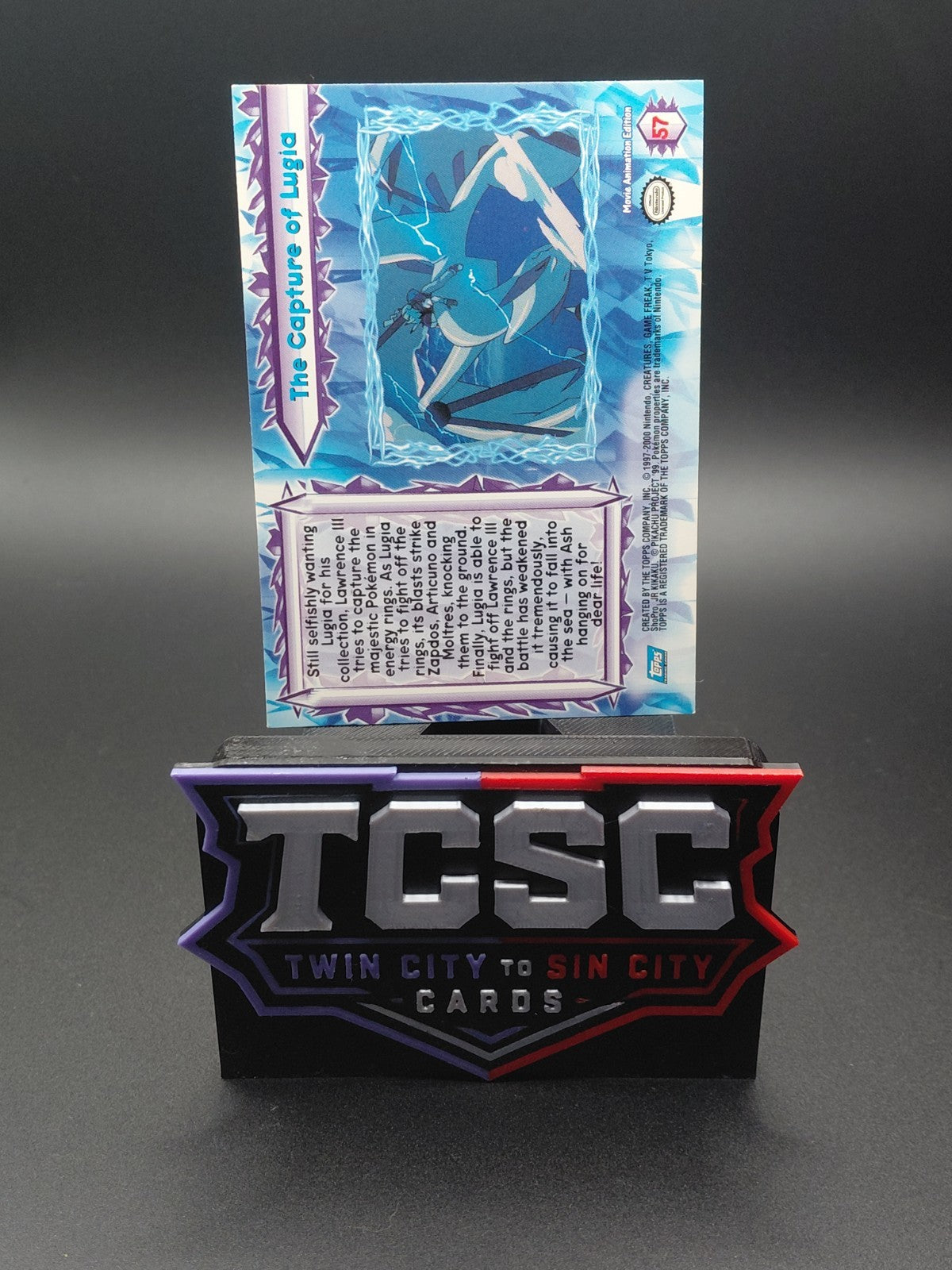 #57 The Capture Of Lugia The Movie 2000 Topps Pokémon Card