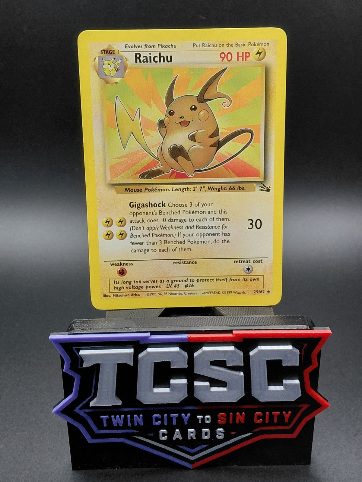 Raichu 29/62 Fossil Regular