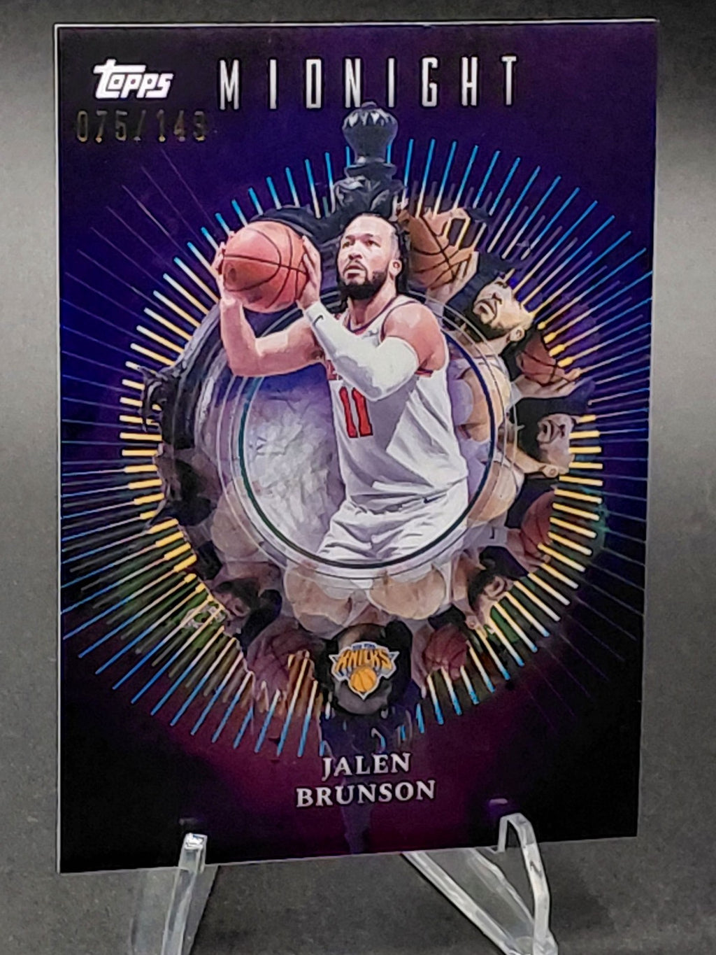 2025-26 Topps Midnight Jalen Brunson Insomnia #075/149 Knicks