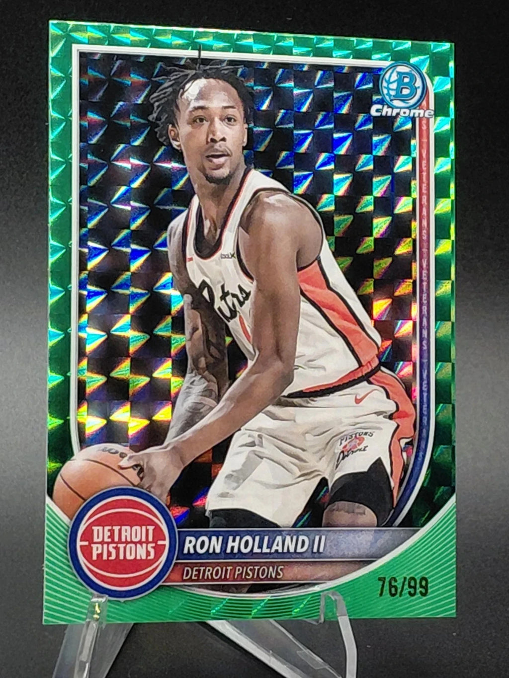 2025 Ron Holland Bowman Chrome Green Refractor 79/99