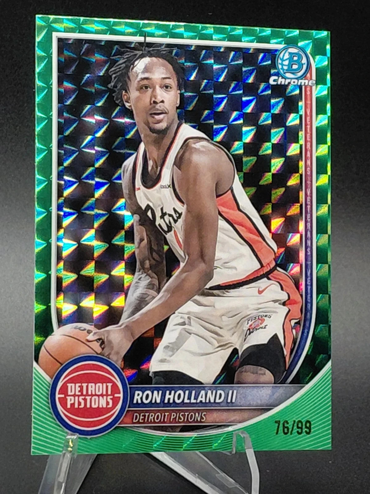 2025 Ron Holland Bowman Chrome Green Refractor 79/99