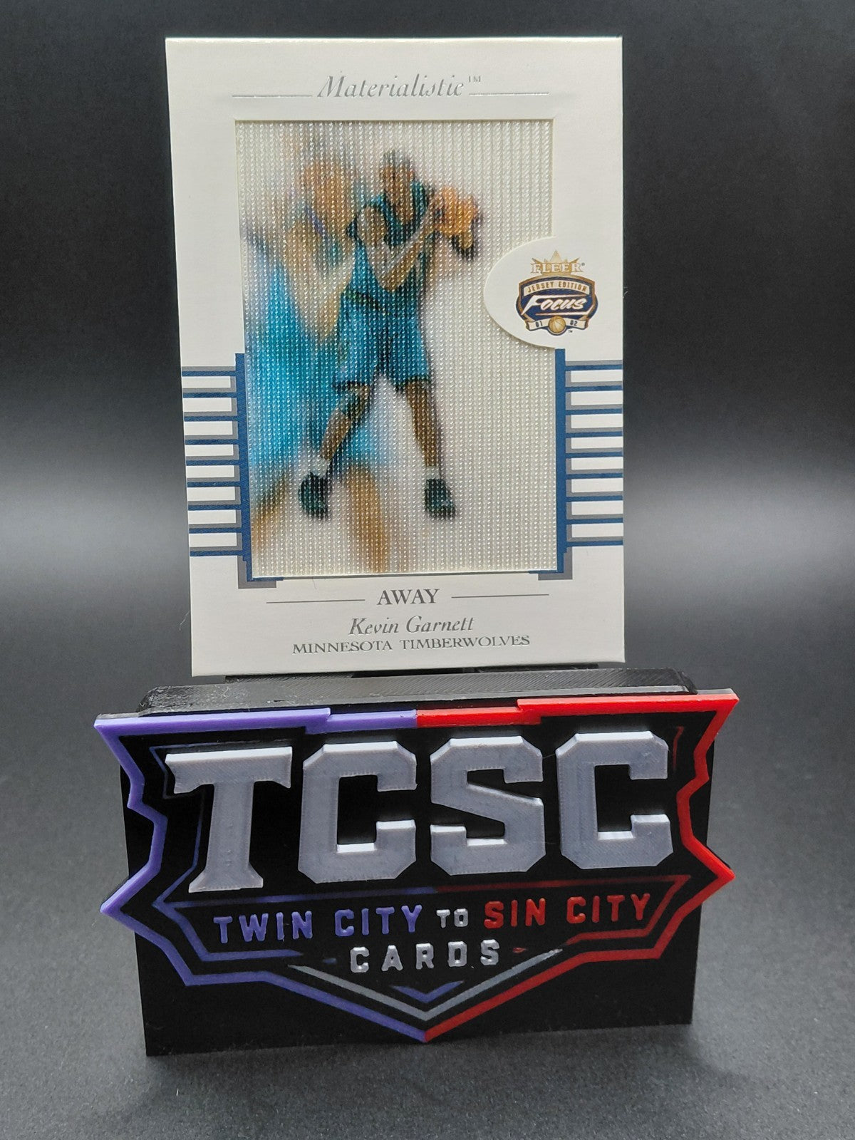 2001-02 Fleer Focus Jersey Edition - Materialistic Away Kevin Garnett #M-KG