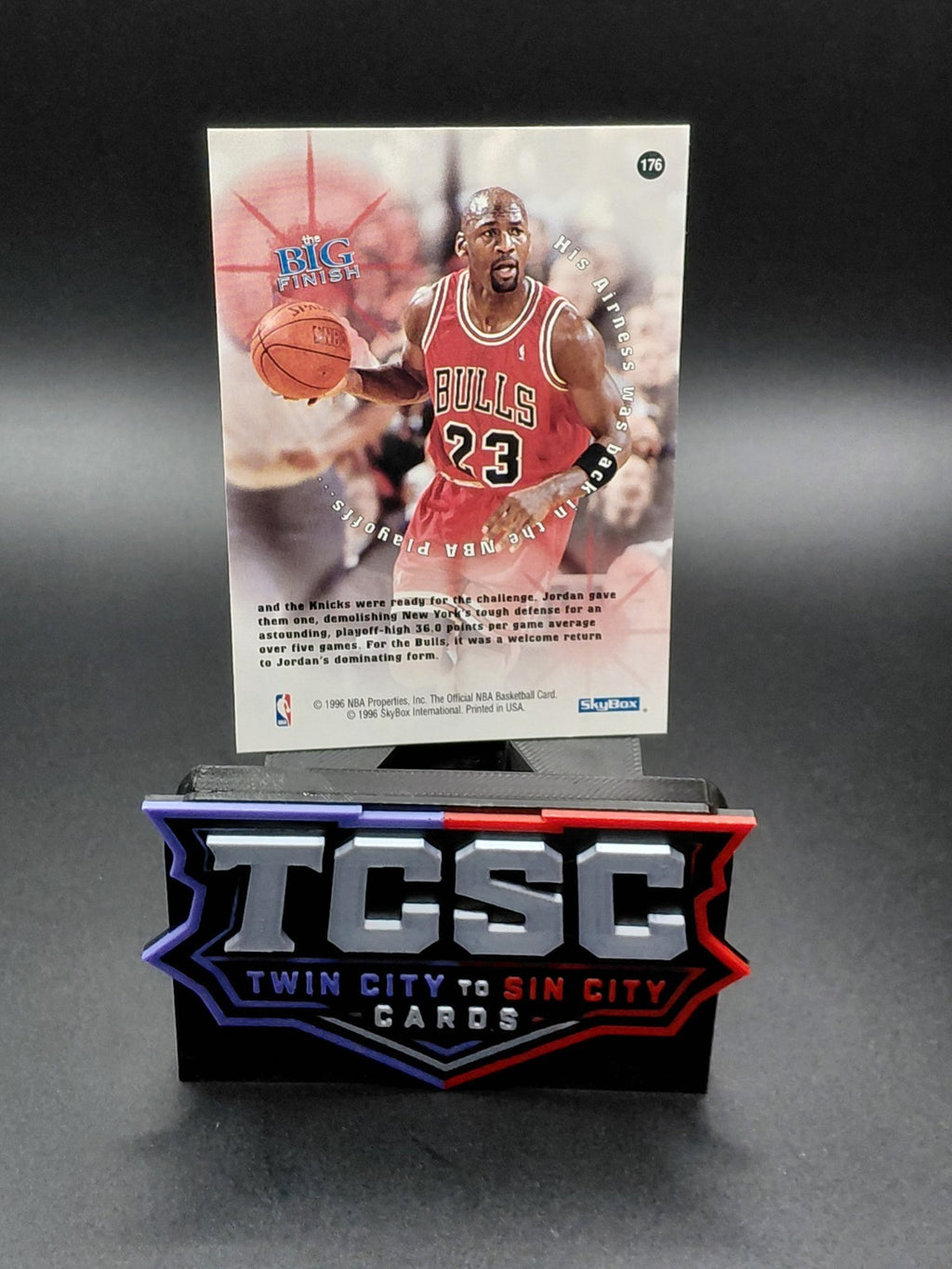 1996-97 NBA Hoops - The Big Finish Michael Jordan #176