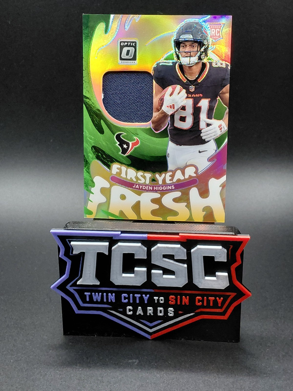 2025 Panini Donruss Optic - First Year Fresh Jayden Higgins #FYFBH-JHS Neon...