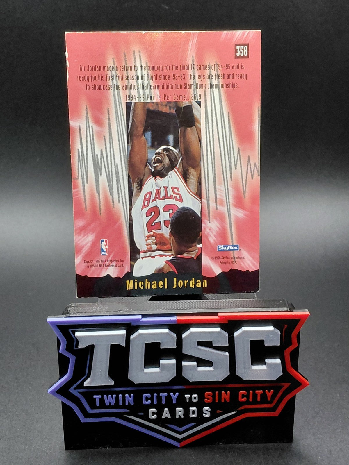 1995-96 NBA Hoops - Earth Shakers Michael Jordan #358