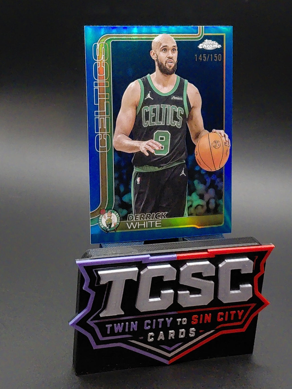 2025-26 Topps Chrome - Derrick White #71 Blue Refractor /150