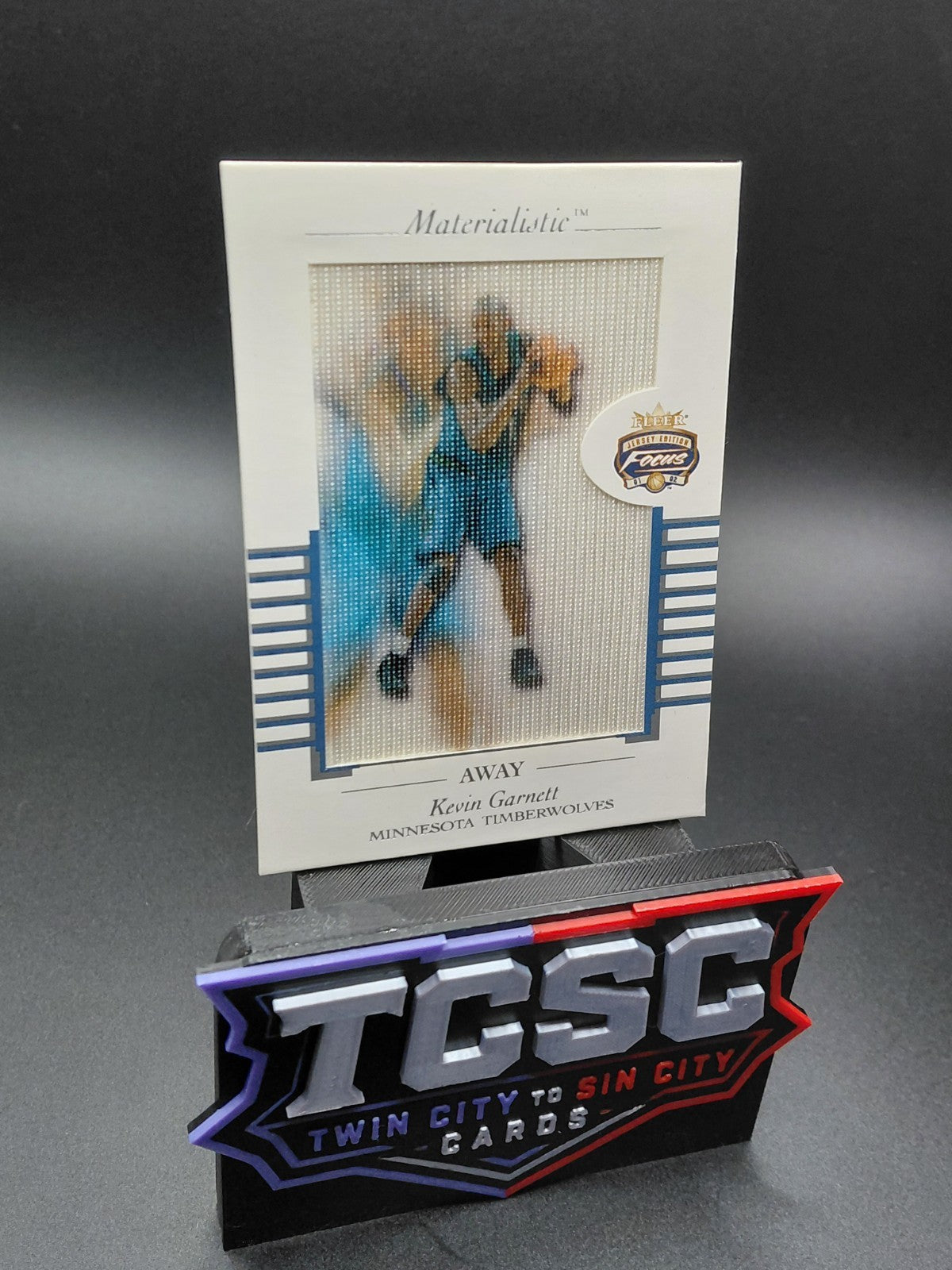 2001-02 Fleer Focus Jersey Edition - Materialistic Away Kevin Garnett #M-KG