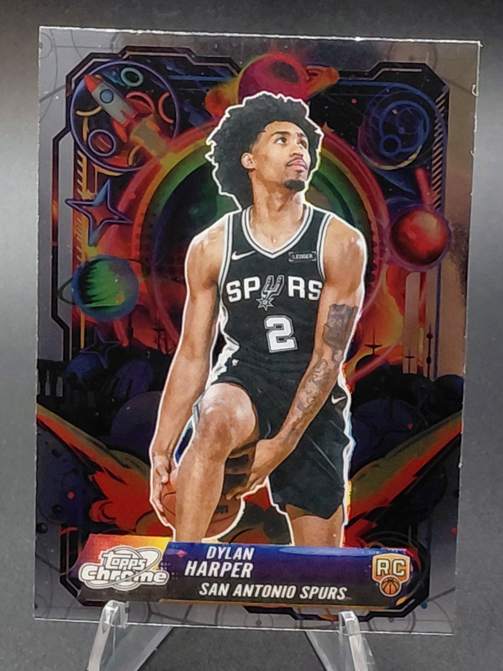 DYLAN HARPER 2025-26 Topps Chrome Cosmic Propulsion RC Spurs #PRP-17