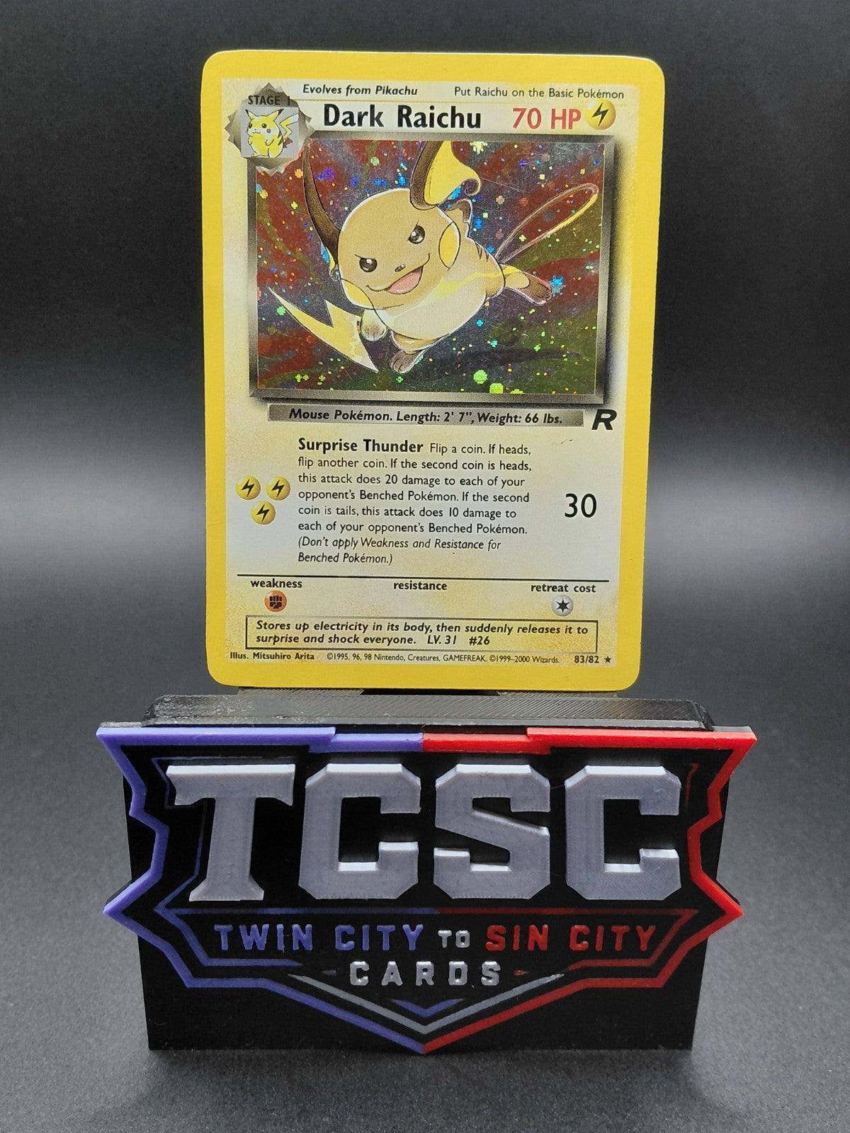 Dark Raichu 83/82 Team Rocket Holo