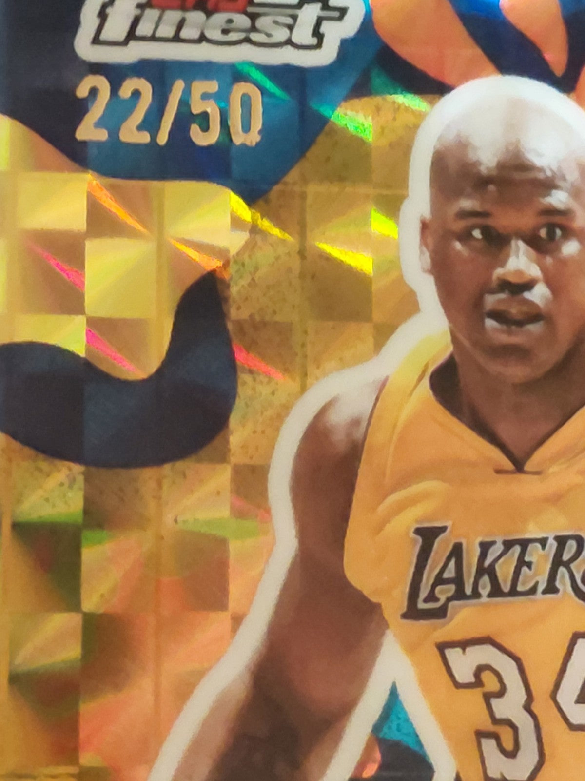 2025-26 Topps Finest - Muse Shaquille O'Neal #M-4 Gold Geometric Refractor /50