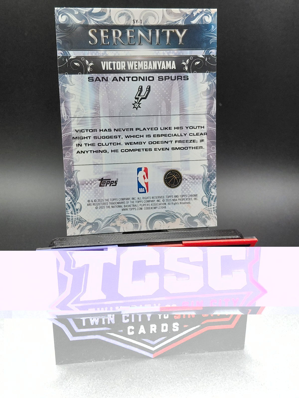2025-26 Topps Chrome - Serenity Victor Wembanyama #SY-1
