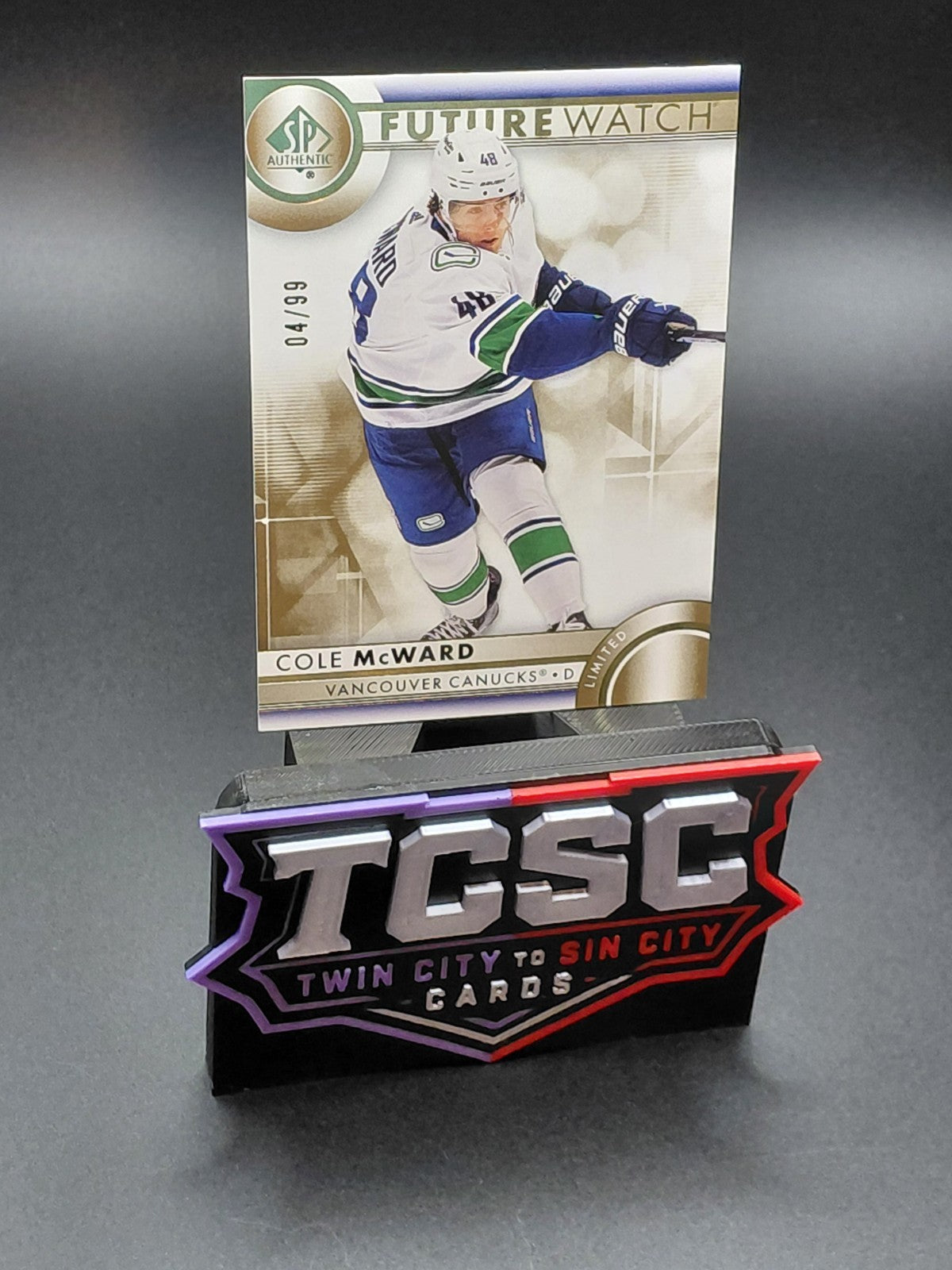2023-24 Sp Authentic - Future Watch Cole McWard #167 Gold Limited /99 (RC)