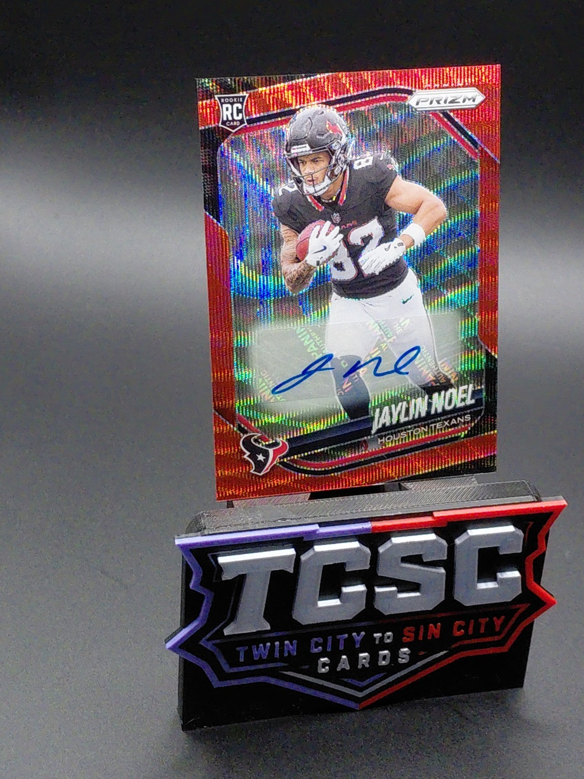 2025 Panini Prizm - Rookies Jaylin Noel #386 Red Wave Prizm Autographs /149 (AU,