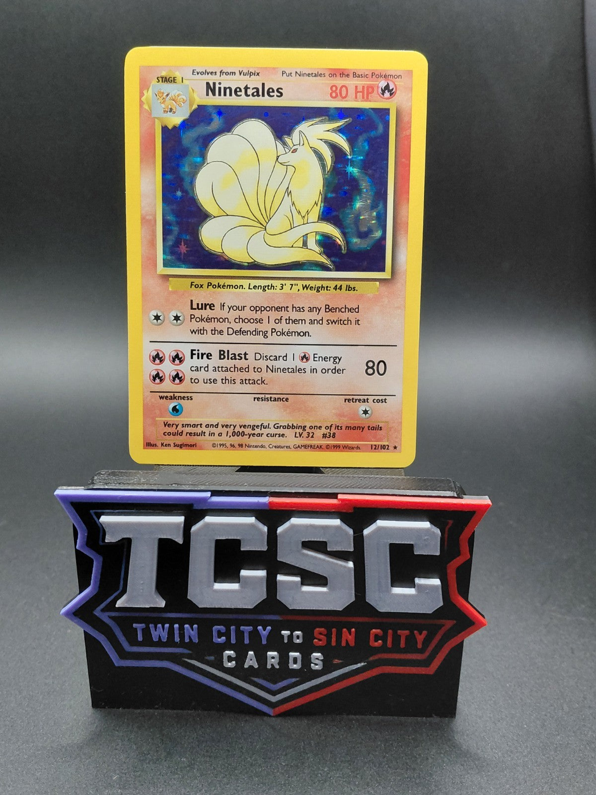 Pokémon TCG Ninetales Base Set 12/102 Holo 1999-2000 Wizards Base Set Copyright