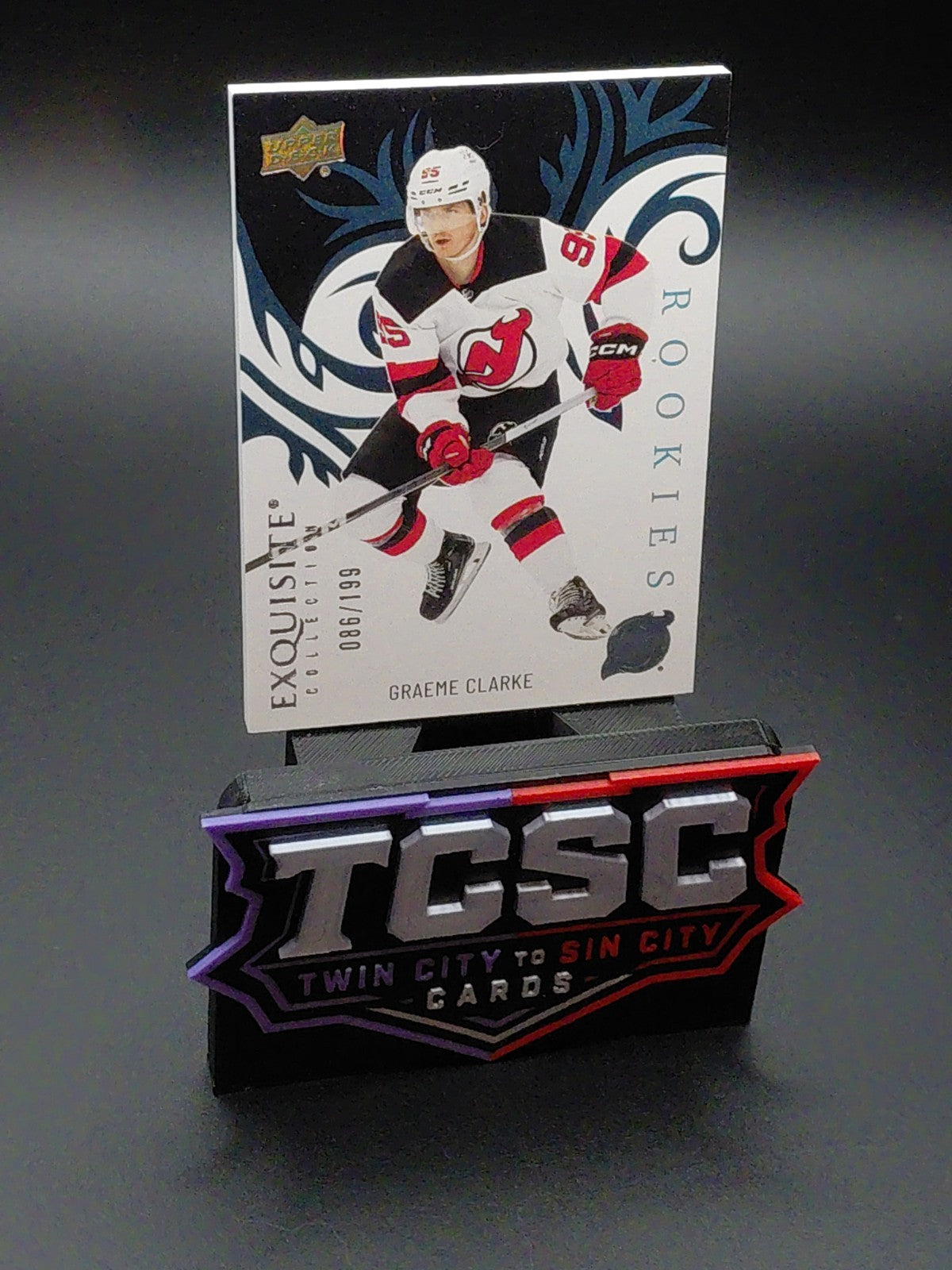 2024-25 Upper Deck ICE - Exquisite Collection Rookies Graeme Clarke #R-10 /199