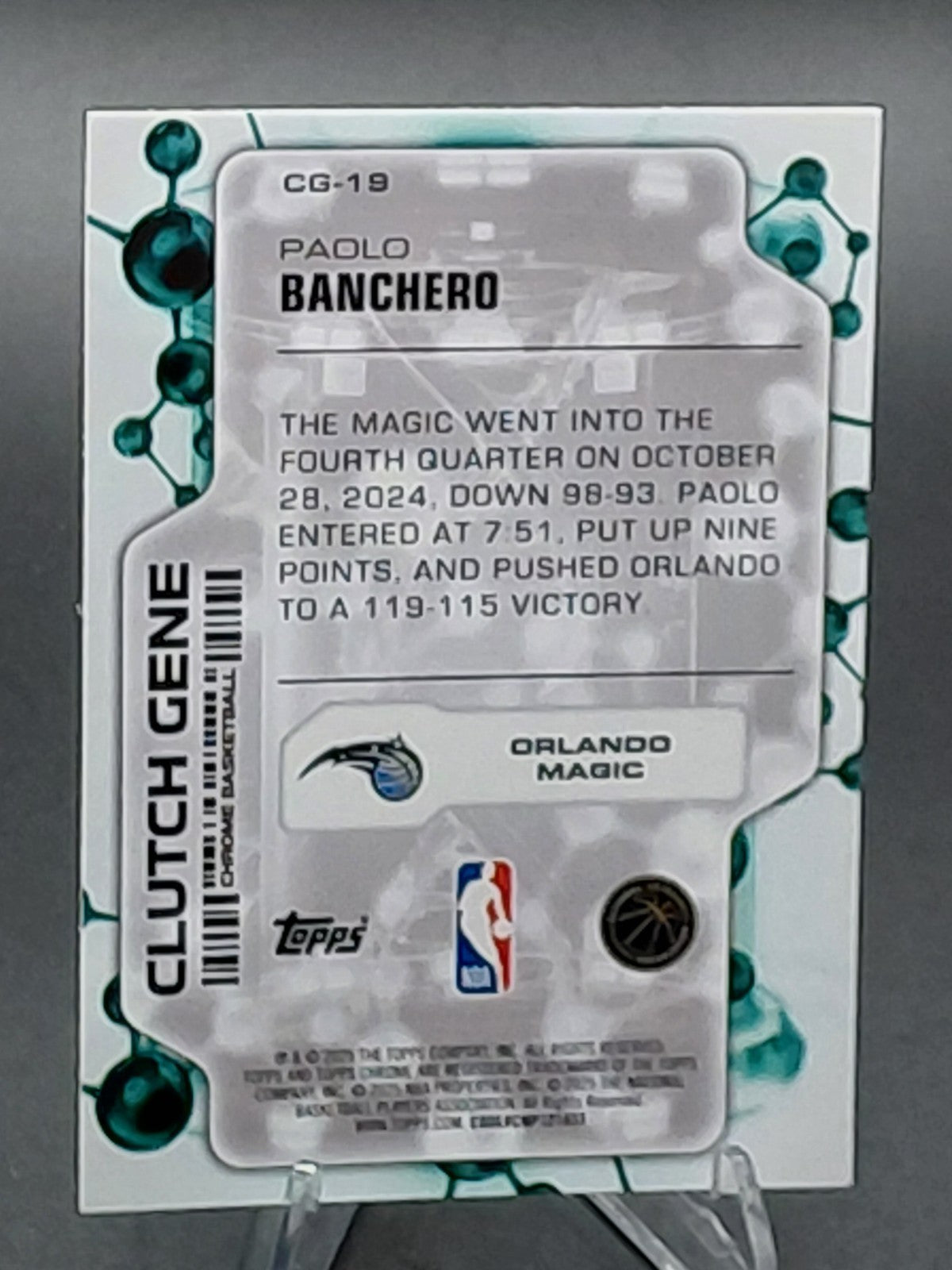 2025-26 Topps Chrome - Clutch Gene Paolo Banchero #CG-19 Blue Refractor /150