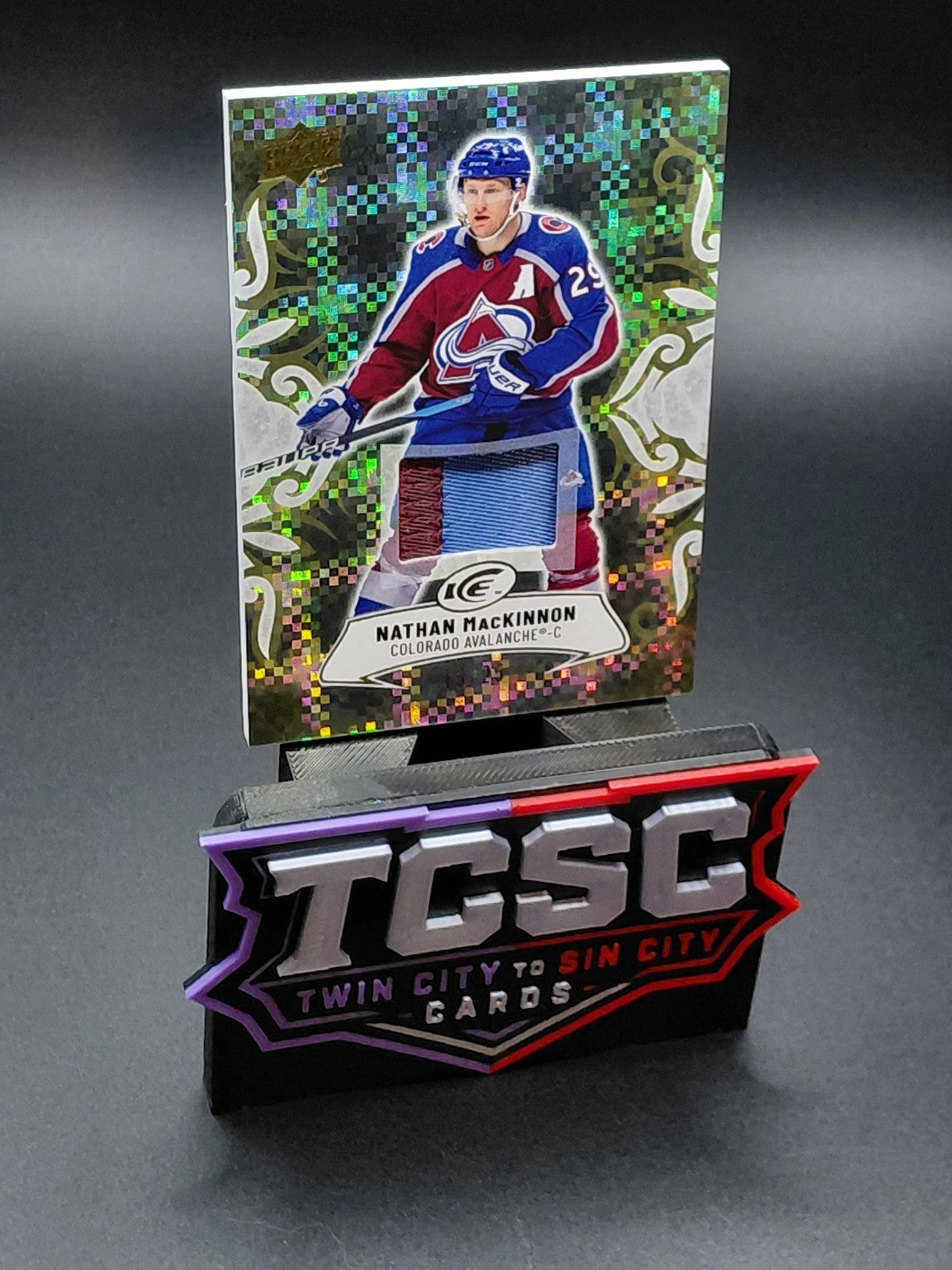 2024-25 Upper Deck Ice Nathan MacKinnon Gold Patch /25 Game Used Jersey