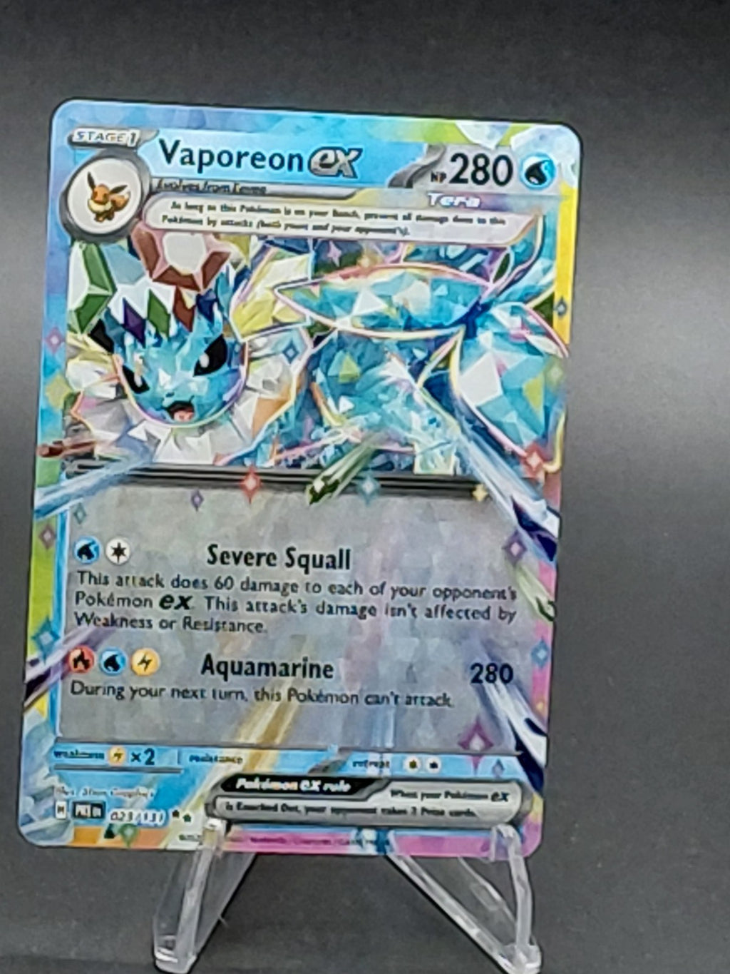 Vaporeon ex - (Prismatic Evolutions Stamp) 023/131 Miscellaneous Cards &...