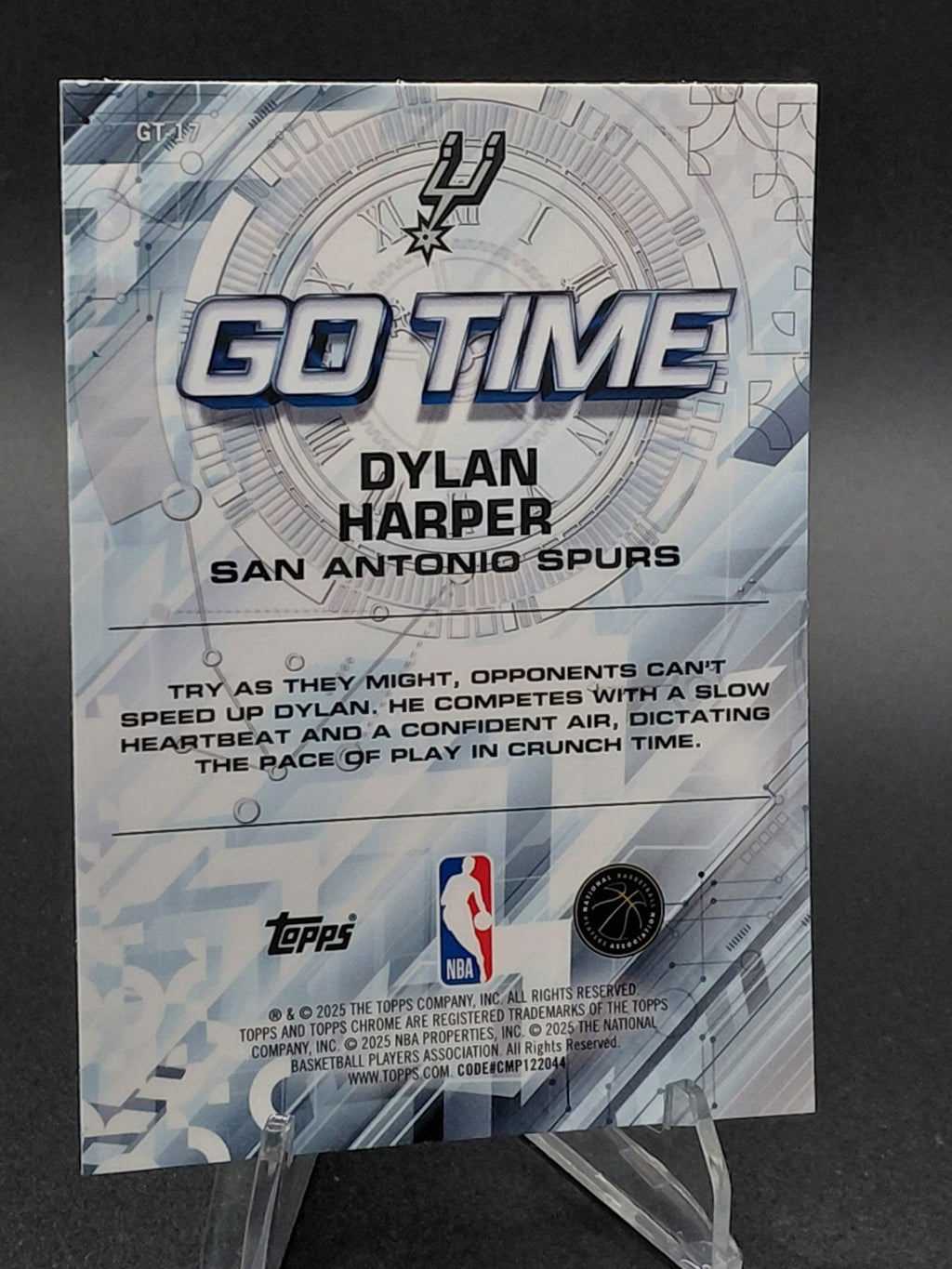 2025-26 Topps Chrome - Go Time Dylan Harper #GT-17 Refractor (RC)