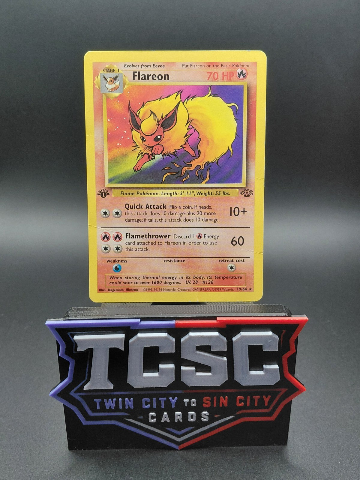 Flareon 19/64 1st Edition Jungle