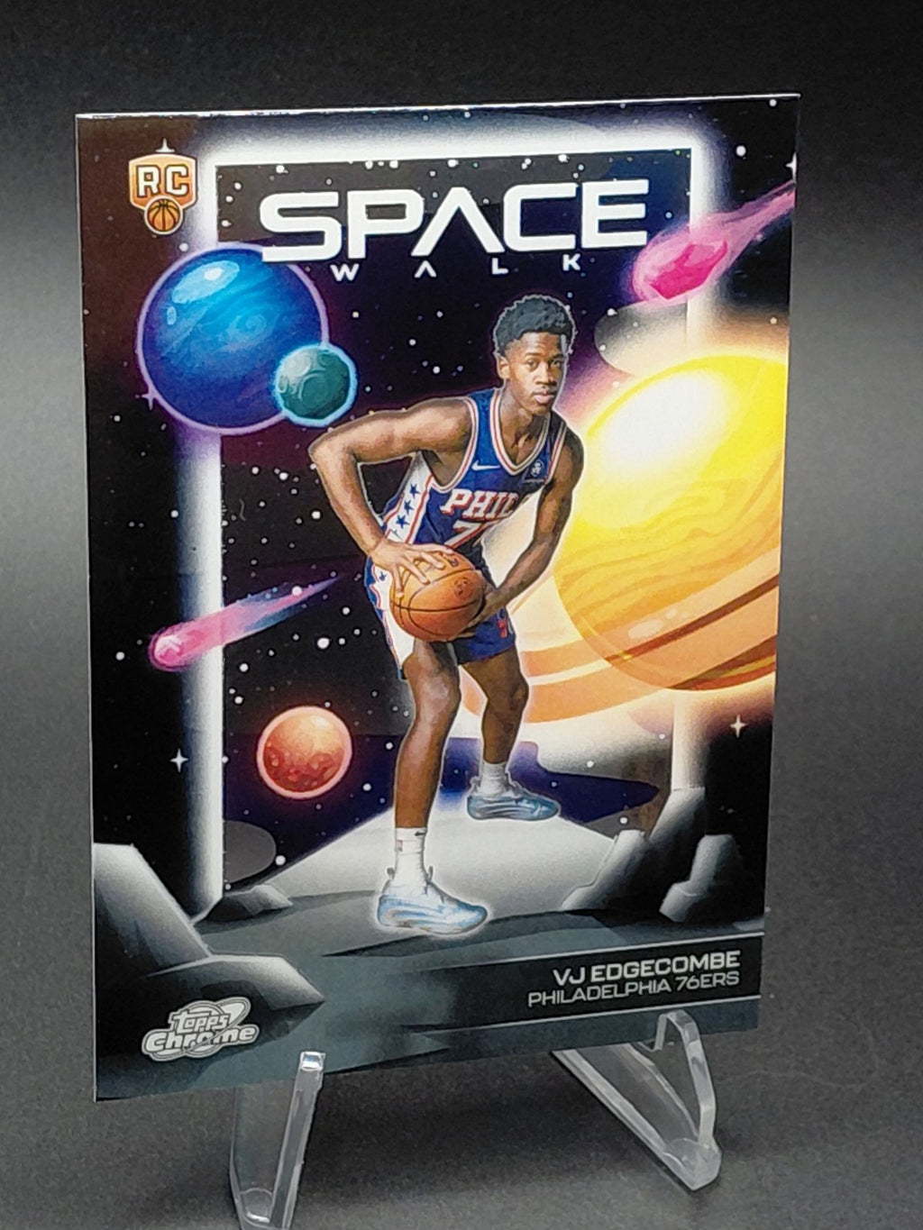 2025-26 Topps Chrome VJ Edgecombe Space Walk Rookie Philadelphia 76ers