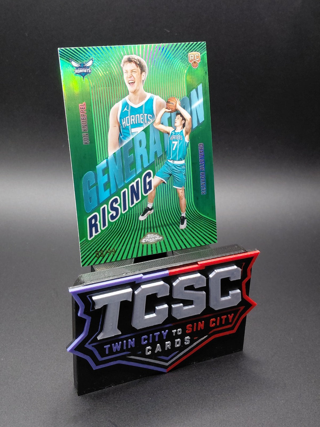 2025-26 Topps Chrome - Generation Rising Kon Knueppel #GR-4 Green Refractor /99