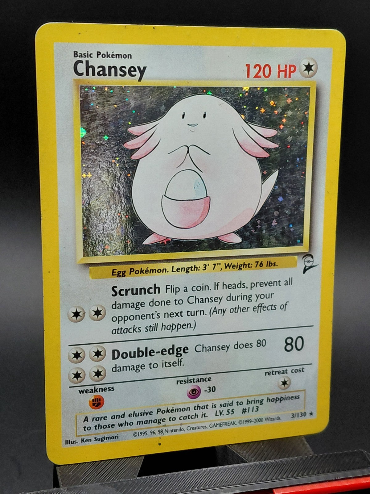 Chansey 003/130 Base Set 2 Holo
