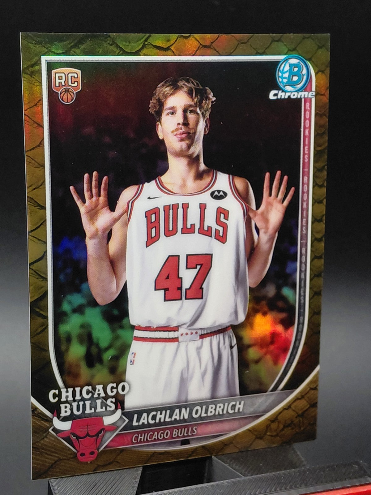 2025-26 Bowman - Chrome Lachlan Olbrich #BCV-51 Gold Refractor /50 (RC)