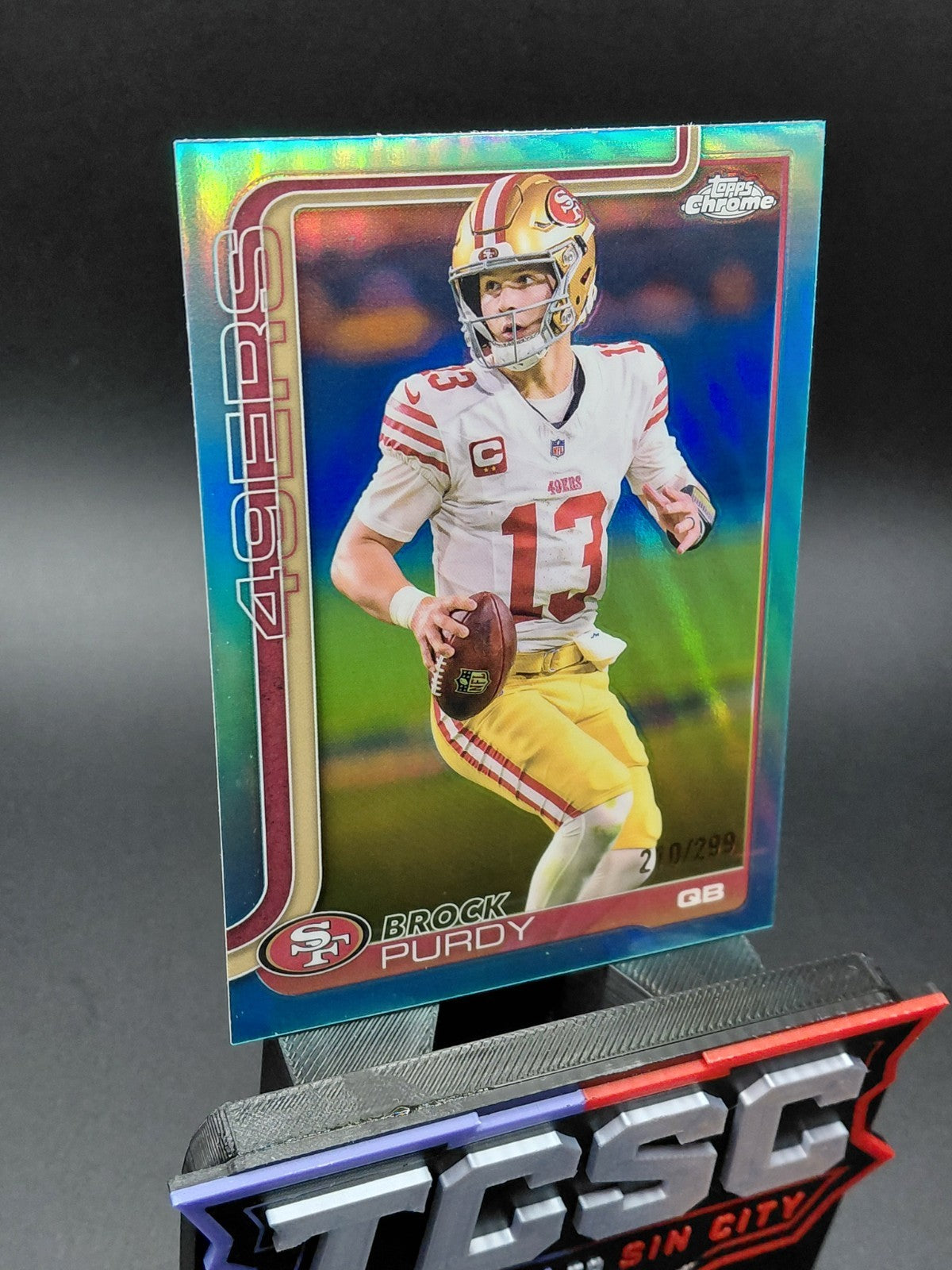 2025 Topps Chrome - Brock Purdy #262 Teal Refractor /299