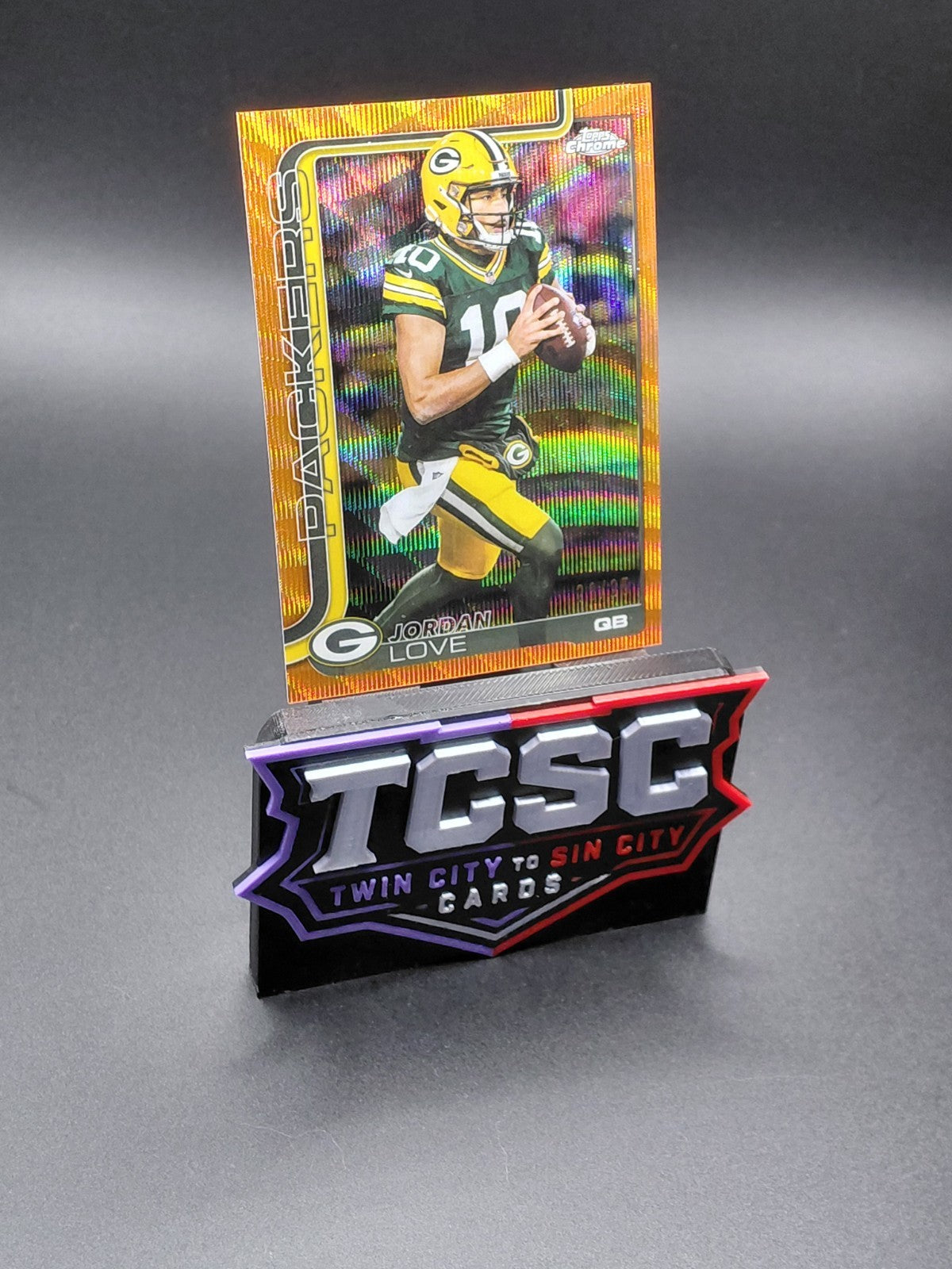 2025 Topps Chrome - Jordan Love #109 Orange Lava Refractor /25