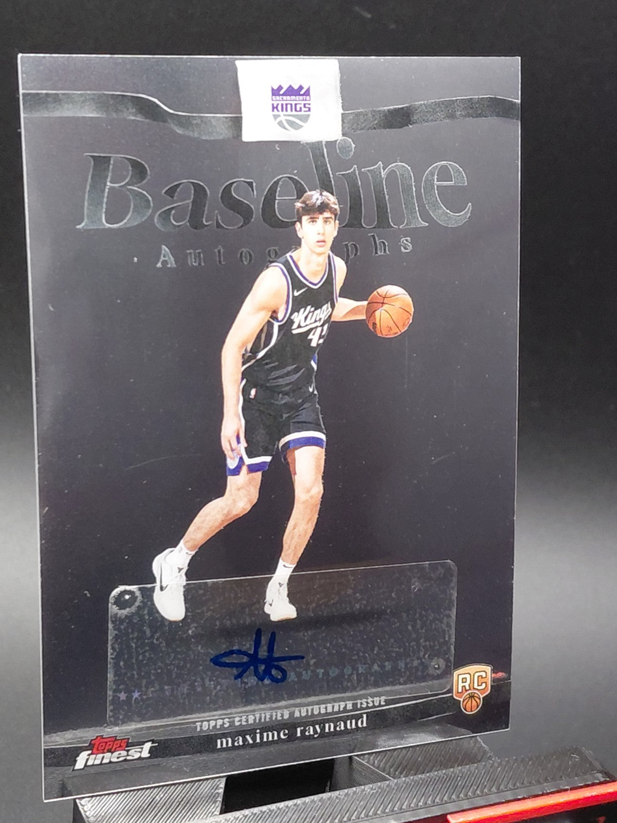 2025-26 Topps Finest - Baseline Autographs Maxime Raynaud #BA-MR Refractor (AU,